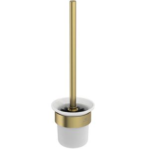 conca closetborstelgarnituur rond wandmontage brushed gold (mat goudkleurig) T