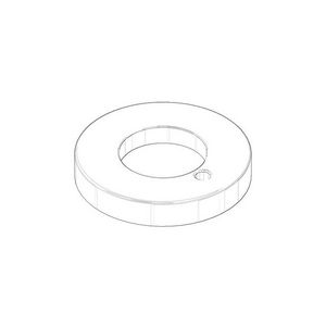 Rozet 59x27,5x9mm chr