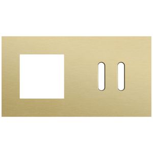 Afdekplaat 2-voud horiz. 71mm centerafst. 227-56808
