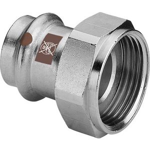 2-del. koppeling vlakd. TEMPONOX persaansluiting RVS 28x1.1/2" wartel 1763