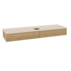 Wastafelonderkast Antao 1600x190x500mm Honey Oak K14013HN