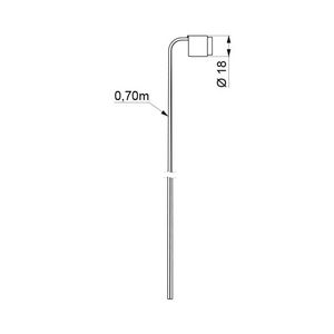 Detectie + kabel L.0,70m voor 2