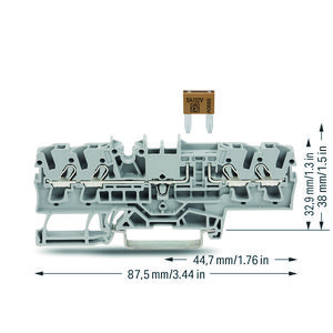 4-draads zekeringsklem platte mini autozekeringen VVE=50