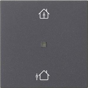 RF Multi bedieningselement-opzetstuk 1-voudig verw.mod. KNX System 55 antracie