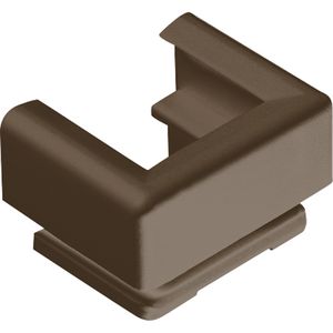 Invoerstukje bruin v.kabelkanaal 15x155