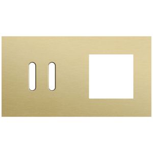 Afdekplaat 2-voud horiz. 71mm centerafst. 227-56807