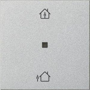 RF Multi bedieningselement-opzetstuk 1-voudig verw.mod. KNX System 55 kl.alum.
