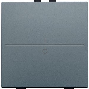 Enkelv. toets opdruk "I" en "0" RF schakelaar/knop blue grey