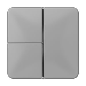 Tastafdekking 3-voudig compleet CD grijs KNX