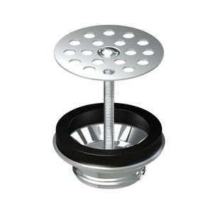 Hevel urinoir Ø63 M1"1/4 + RVS rooster centr. schroef