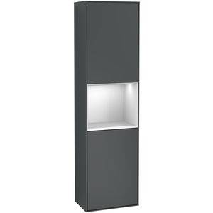 Hoge kast Finion 418x1516x270mm Mid.Blue Matt Lacquer F460MTHG