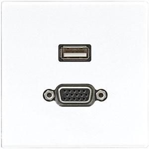 Afdekking alpin wit voor USB/VGA LS990