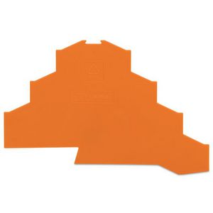 Afsluit-+tussenplaat 1mm oranje 281-366 VVE=25