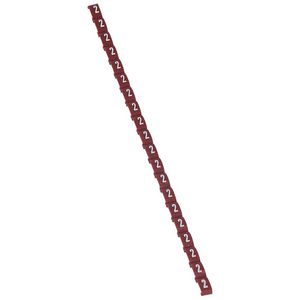 Cijfer 2 rood Duplix VVE=800