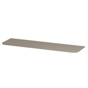 Topplaat gelakt tbv afgeronde onderkast 160cm mat creme cotton