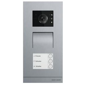 Welcome IP videobuitenpost 3 toetsen rond edelstaal ind. lus (H81381P3-S-03)