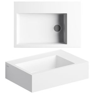 Flush 2 Plus fontein, met voorbewerkt kraangat, min. marmer