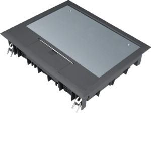 Installatiedoos E09 200x253mm zwart 5mm vloerafdekking