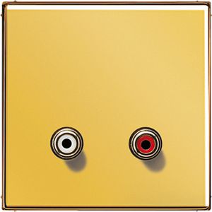 Afdekking goud gel.v.Cinch Audio LS990