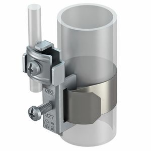 Bandaardingsklem 3/8-1 1/2" rvs A2 1.4301 VVE=10