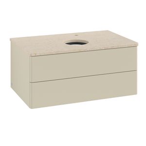 Wastafelonderkast Antao 800x360x500mm S.Grey Matt Lacquer L19053HJ