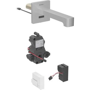 Brenta wst wandkraan netv. inb-functiebox rvs/geb L=22cm