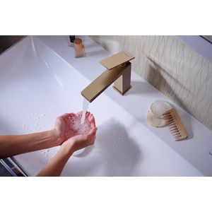 Tecturis E 1-hendel wastafelmengkraan 110 CoolStart brushed bronze