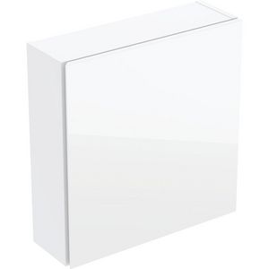 iCon bovenkast vierkant met één deur Wit glas