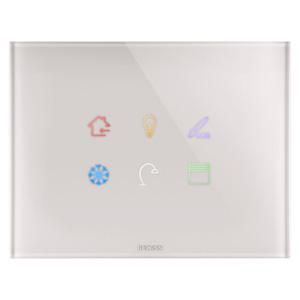 ICE TOUCH PLATE KNX-IN GLASS-6 TOUCH AREAS-NATURAL BEI