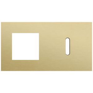 Afdekplaat 2-voud horiz. 71mm centerafst. 227-56806
