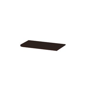 Topplaat fineer tbv links afgeronde onderkast 80cm dark veneer