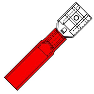 Kist a 50st. Waterdichte fohnvlaksteker 6,3x0,8mm 0,5-1,5mm²