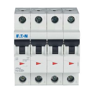 installatieautomaat (MCB) FAZ 4-polig 32A C-karakteristiek 15kA