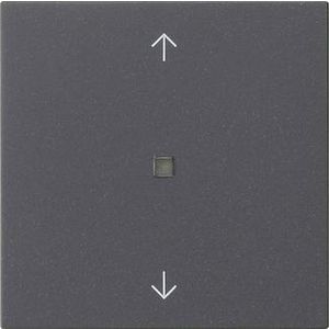 RF Multi bedieningselement-opzetstuk 1-voudig pijlen KNX System 55 antraciet