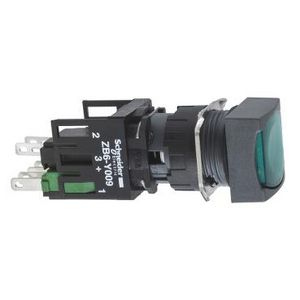Drukknop Verlicht Verzonken Terugvering 16mm 24V 1NO + 1N