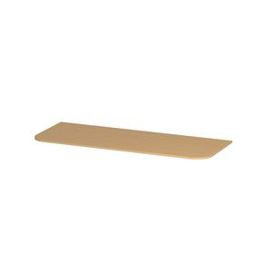 Topplaat fineer tbv afgeronde onderkast 120cm light veneer