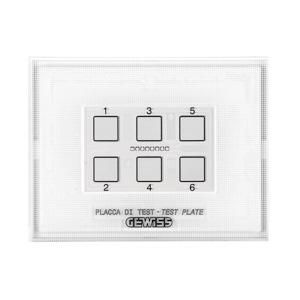 TESTPLAAT VOOR KNX EN EASY TOUCH DRUKKNOPPANEEL MODULE MET V