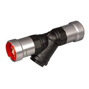 Y-filter POWERPRESS 1" 2x pers rvs-filter