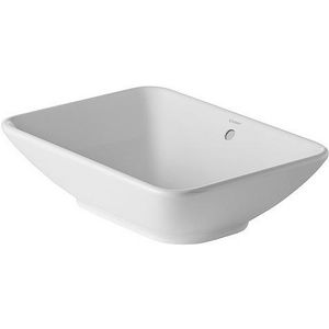 BACINO #033452 opzetwastafel 550mm wit zonder kraangat met overloop