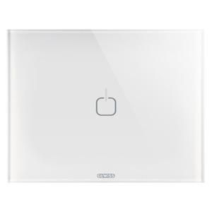 ICE TOUCH PLATE-IN GLASS-1 SYMBOL-WHITE-CHORUSMART