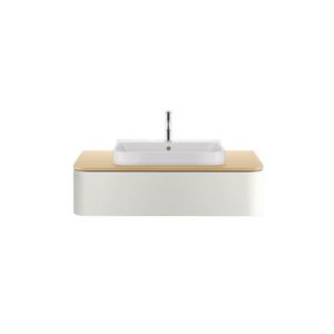 HAPPY D.2 #231865 wastafel 650mm wit met kraangat met overloop geslepen onderzijde