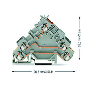3-draads actuatorklem gekleurde invoer 2,5mm² 280-583 VVE=50