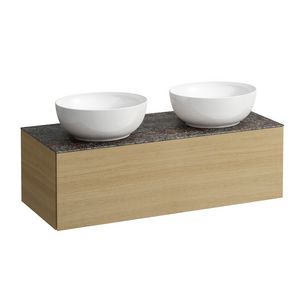 Onderbouwkast 1200X500 1x la cutout L+R kraangat Licht eik H4323180972501