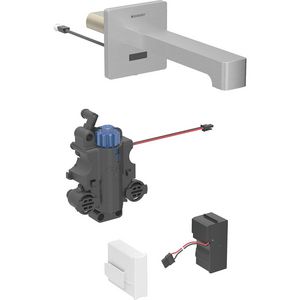 Brenta wastafelwandthermokraan netv. inb-functieb. rvs/geb L=22cm