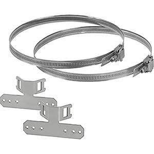 RVS Montageset mast- of paalb. voor EB/DK/KF 10-16