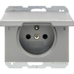 Wandcontactdoos penaarde kd schroef berker K.1/K.5 edelstaal