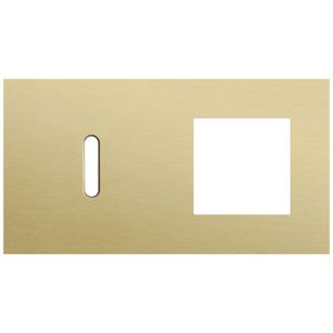 Afdekplaat 2-voud horiz. 71mm centerafst. 227-56805