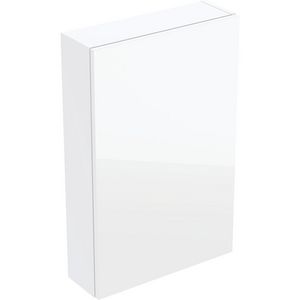 iCon bovenkast rechthoekig met één deur Wit glas