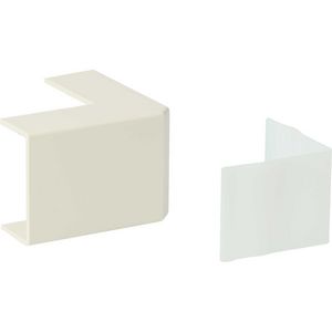 Buitenhoekstuk leidingkanaal AE25 creme