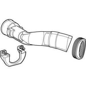 Inlaatbocht voor TurboFlush staandecloset